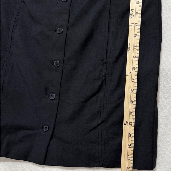 Loulou Studio Idon Dress Size L Black Wool Halter Mini Sheath Parisian Minimalis - Picture 8 of 10